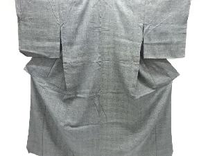 アンティーク　吉祥結織り出し本場結城紬80亀甲単衣着物(ちぢみ)